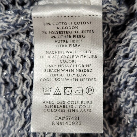 Loft Outlet Cardigan Sweater Open Knit Button Front Long Sleeve - Picture 9 of 12